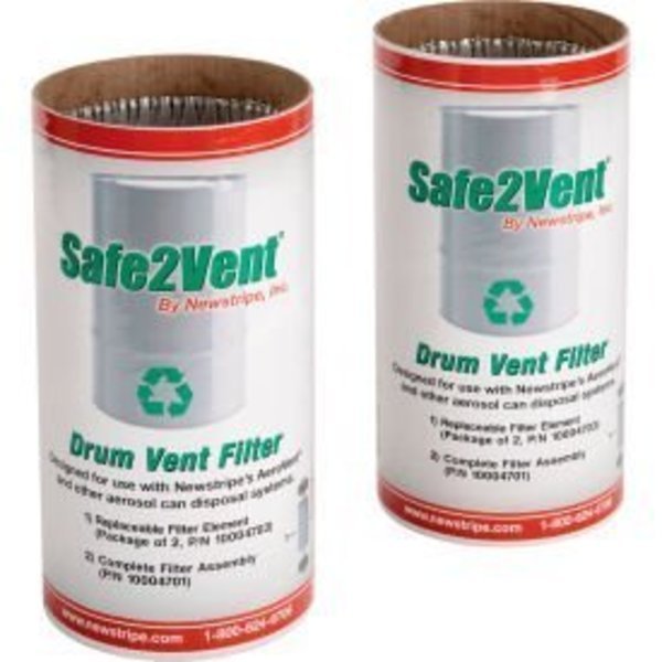 Newstripe Safe2Vent„¢ Replacement Carbon Filter, 2/Pack, 10004703, Newstripe, Mfr#: 10004703
